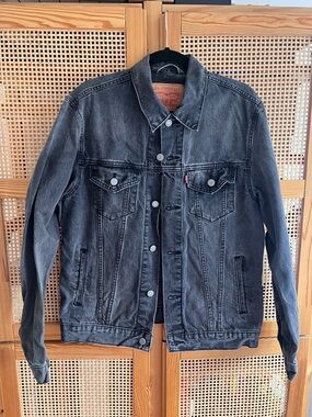 Levi's Men's Washed Black Denim Jacket